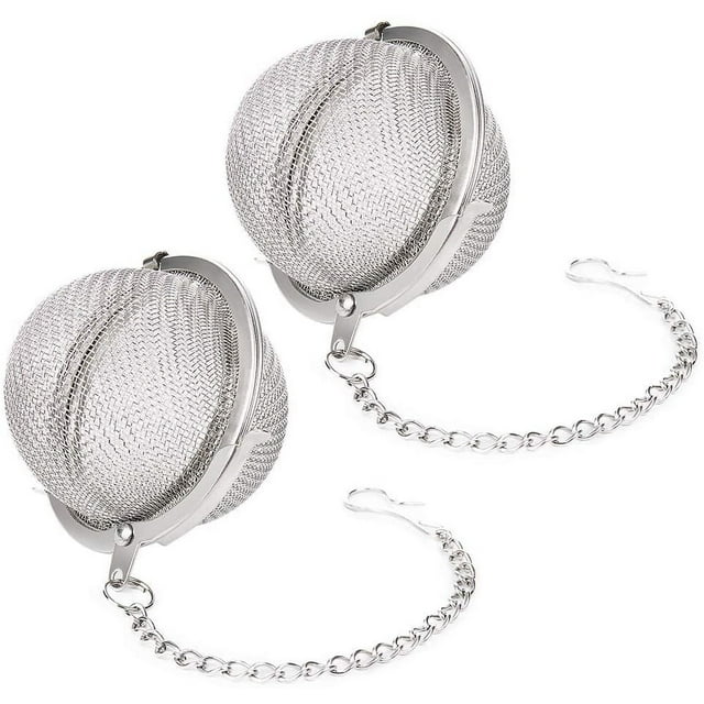 2 Pieces of Stainless Steel Tea Balls, Mesh Tea Infuser Filter - Image 2