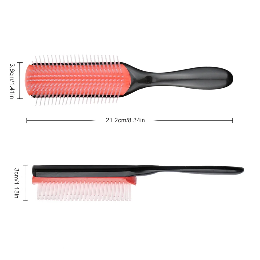 9-Rows Detangling Hair Brush - Image 8