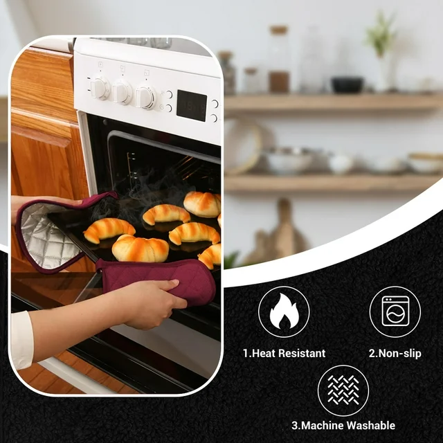 Cotton Pot Holders, Kitchen Basic Potholder Heat Resistant, Terry Pot Holder Set for Cooking and Baking - Image 5