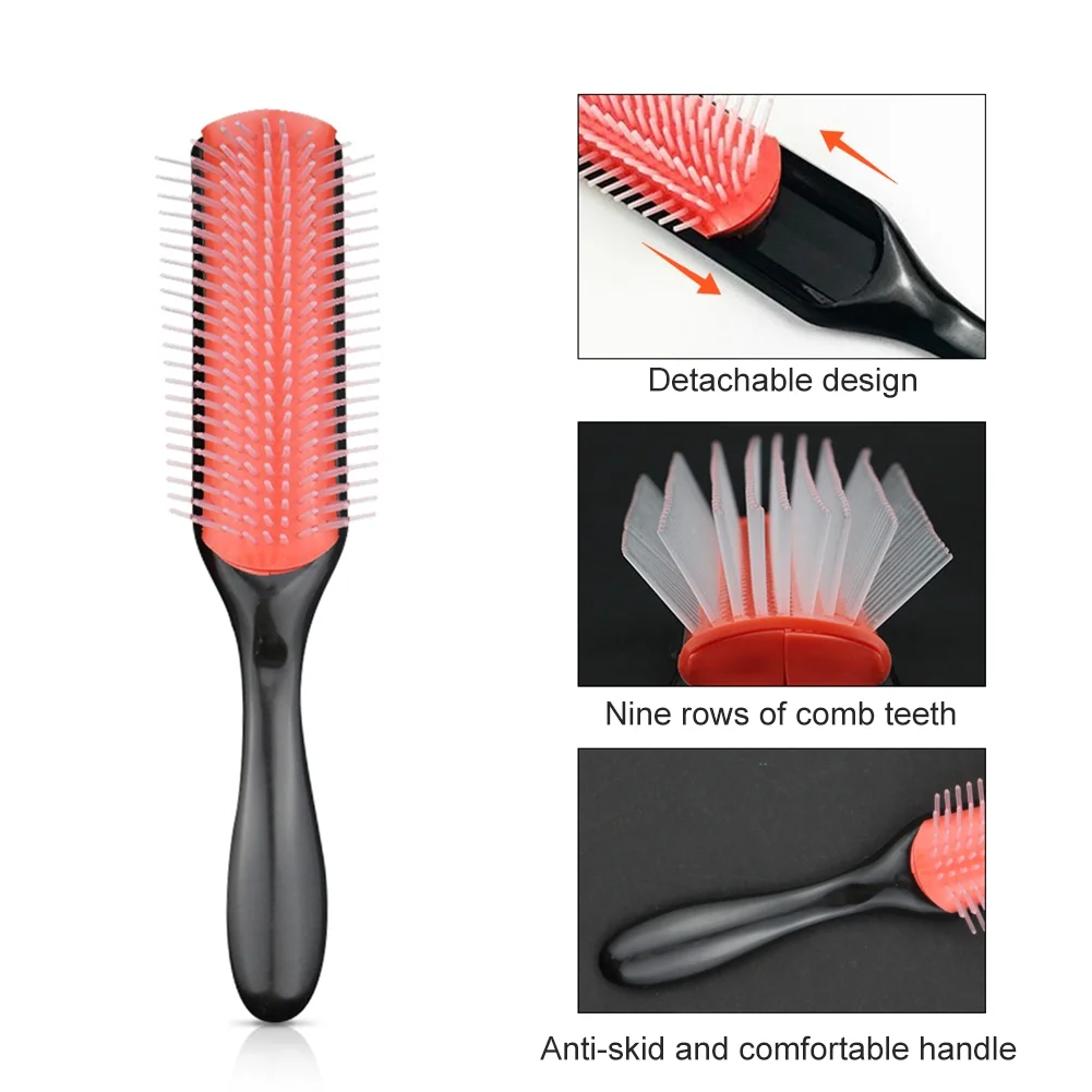 9-Rows Detangling Hair Brush - Image 5