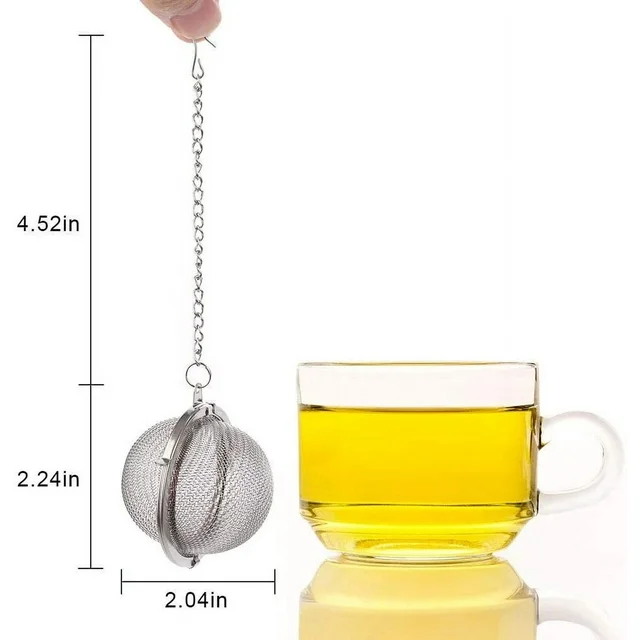 2 Pieces of Stainless Steel Tea Balls, Mesh Tea Infuser Filter - Image 4